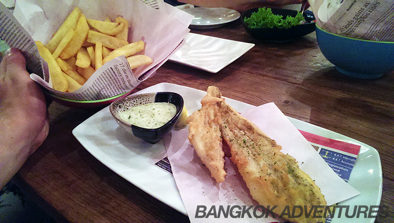 New Zealand style fish and chips in Bangkok