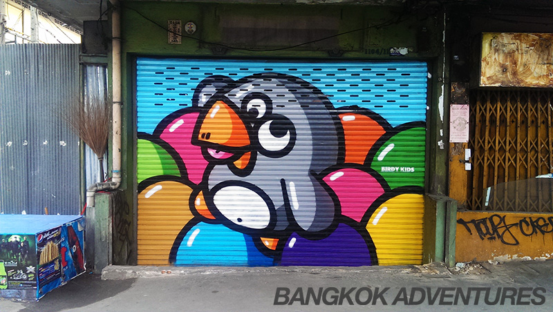 Birdy Kids street art Bangkok