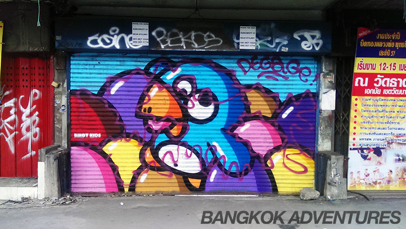 Birdy Kids Street Art in Phra Khanong Update