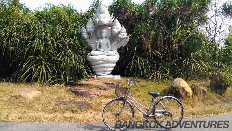 Bike ride in Ancient Siam in Thailand