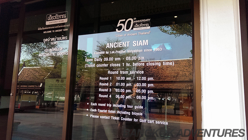 Ancient Siam prices and opening times, Bangkok