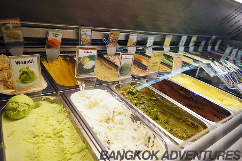 Weird ice cream flavours at Icedea Bangkok