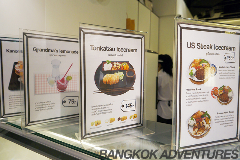 Icedea menu, Bangkok