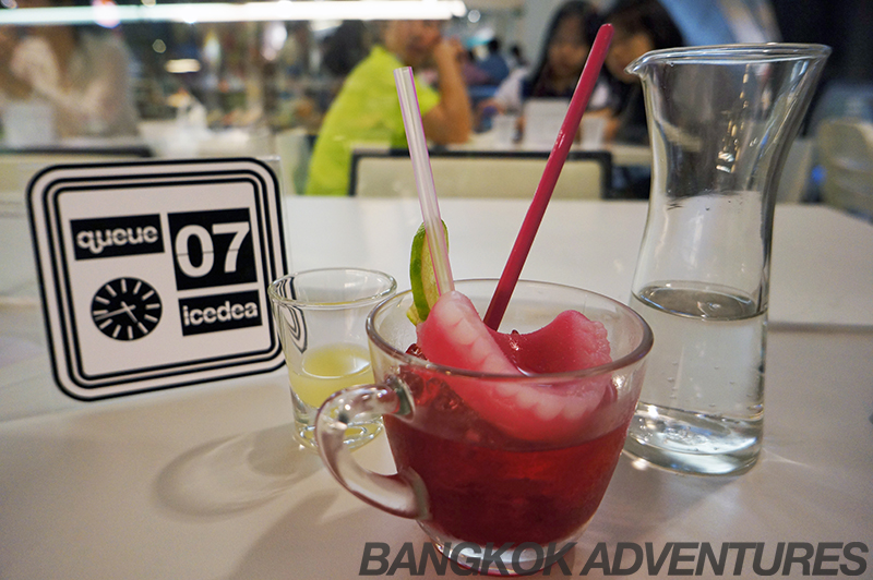 The Grandma's Teeth drink at Icedea ice cream cafe Bangkok