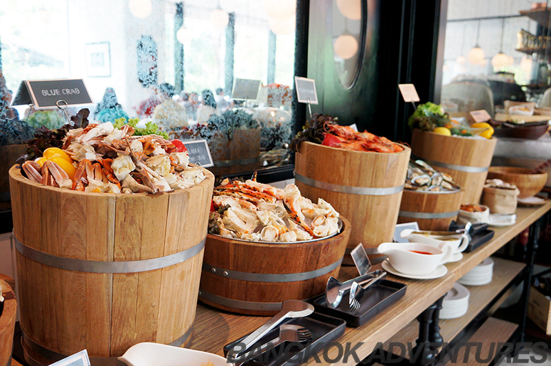 Seafood lunch buffet at Cafe Claire - Oriental Residence Bangkok
