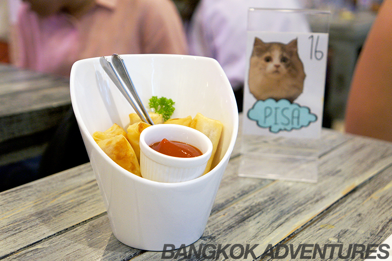 Snacks at the Caturday Cat Café in Bangkok