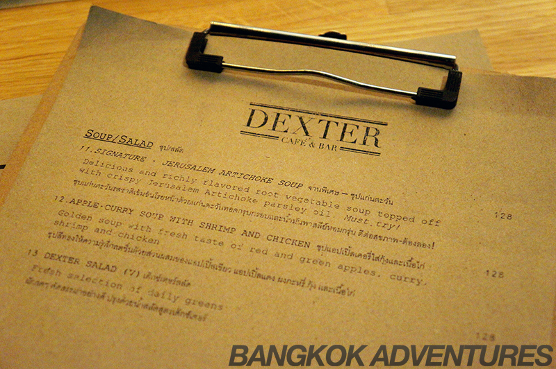 Dexter Cafe & Bar Menu